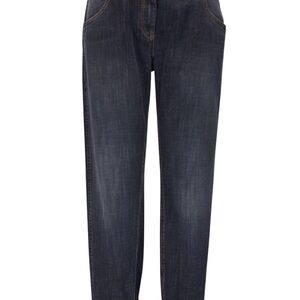 Brunello Cucinelli Dark Blue Straight Leg Jeans
